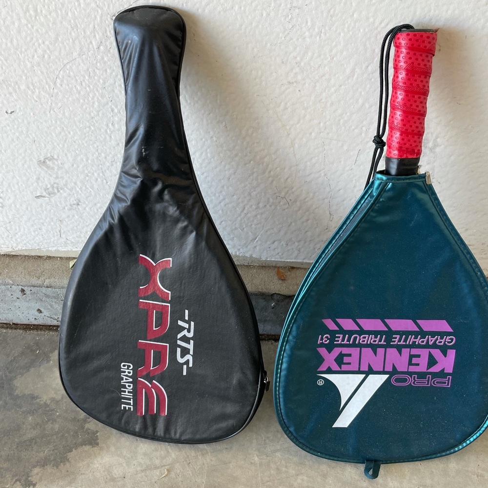 Ektelon and Pro Kennex racquet ball racquets.